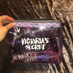 VS Purple/Transparent Travel Bag